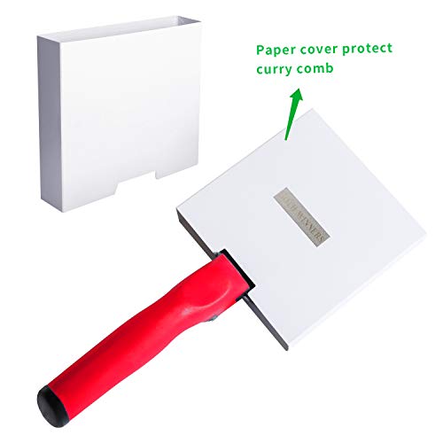 Pente curry de aço inoxidável reversível com toque macio para os dois vencedores