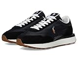 POLO RALPH LAUREN Men Train 89 Suede-Paneled Sneakers Black/Multi Pp 13 Medium