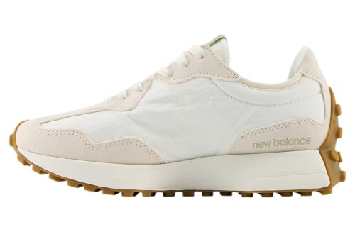 New Balance New Balance Women's 327 Sneaker, White/Sage, 8.5