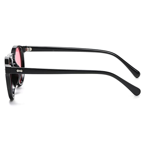 Image of Vintage Polarized Sunglasses for Men Women Round Retro Classic Fashion Eyewear UV400 Protection Sun Glasses