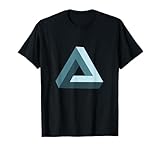 Impossible Penrose Triangle 3D Optical Illusion Math Art T-Shirt