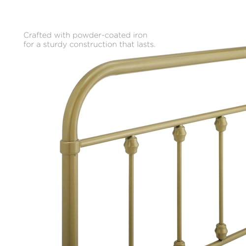 Modway MOD-6153-GLD Sage Full Metal Headboard, Gold by Modway - Image 4