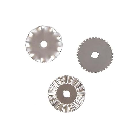 Craftelier Pack of 3 Replacement Rotary Cutter Blades Cover