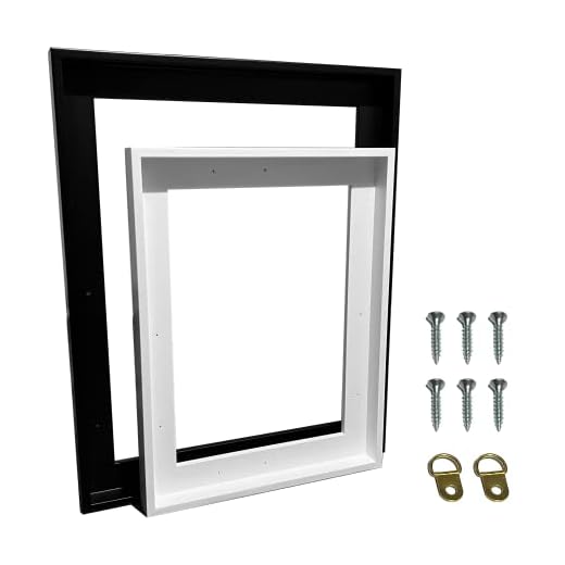 Artnova Marco flotante para lienzo de 60 x 90cm (Blanco) - Marco de madera montado con kit de colgado incluido - Resistente marco de madera de pino para exhibir cuadros en la pared - Diseño elegante