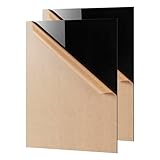 KAITELA Black Acrylic Sheet 8' x 10' Cast Plexiglass Panel 1/8' Thick (3mm) Plastic Board for Craft Project, Laser Cutting, Photography, Sign, Pack of 2