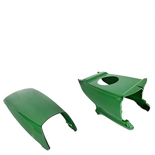 ECOTRIC Upper Hood & Lower Hood W/Hardware Compatible with John Deere LT133 LT150 LT155 LT160 LT166 LT170 LT180 LT190 LTR155 LTR166 LTR180 Replacement for AM132530 AM131759 Plastic Green