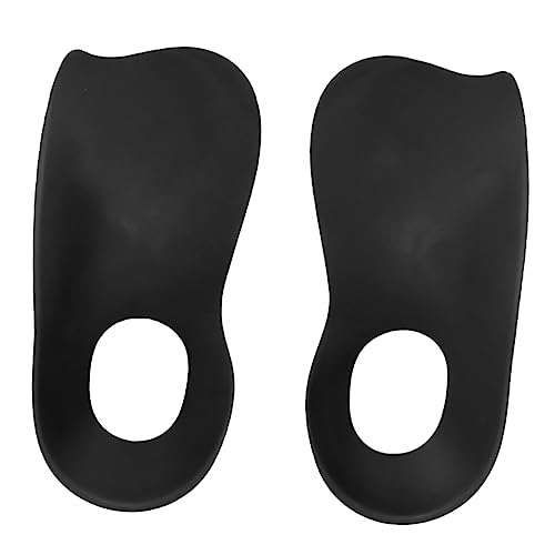 NULYLU 1 Pair Insole Arch Shoe Flat Support Plantar Pad Orthotic Leg Corrector Foot Plantar Inserts Heel Corrective Spurs Black