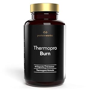 Protein Works – Thermopro Burn Tablets | Preworkout Supplement With Caffeine | Reduces Tiredness & Fatigue | 45 Capsules