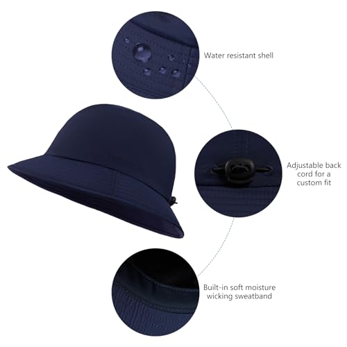 Image of BASSDASH UPF50+ Fishing Bucket Hat for Men Women Lightweight Water Resistant Packable Outdoor Summer Sun Hats FH13