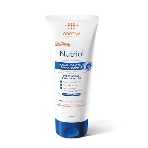 Nutriol Hidratante Intensivo Dermatológico. sem perfume, Darrow - 200ml, Darrow, 200ml