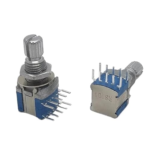 Interruptor de banda RS1010 rotatorio de 1 polo y 5 posiciones con eje de 15mm 4