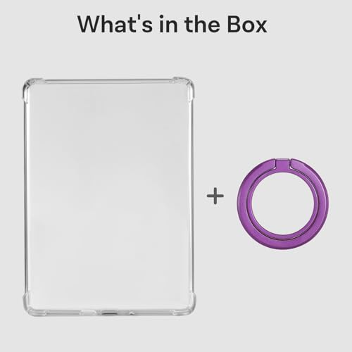 Image of CoBak 6.8 inch Clear Case, not for iPad(A0723) | Lightweight, Scratch-Proof Silicone Back Cover with a Magnetic Ring Stand