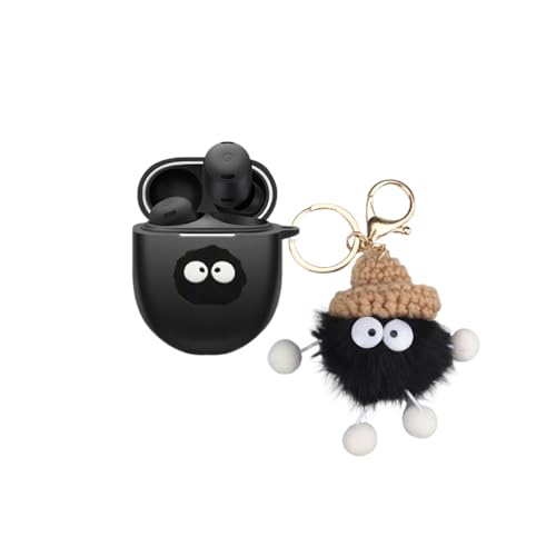Google pixel buds pro 2用のケース カバー 軽量 おしゃれ(漫画ケース+カラビナ+キーホルダー)付き ワイヤレスイヤーホンケース pixel Buds pr o 2 / buds pro用保護カバー 耐衝撃 落下防止 防塵 装着充電可