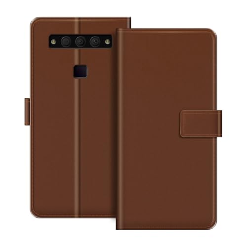 ESACMOT ���U�[�E�H���b�g�P�[�X TCL Plex T780H �Ƃ̌݊������� �J�[�h�z���_�[���X�^���h�t���蒠�^�P�[�X�A�}�O�l�b�g���J�A�ϏՌ��t�H���I�A�J���t���ȃf�U�C�� (��)