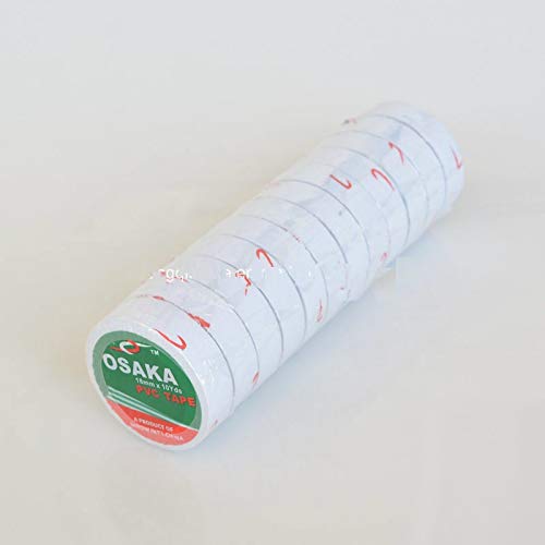 Osaka 5 rollos de cinta de bola, 50 unidades, color blanco