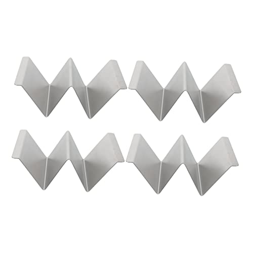 Wakauto 4pcs Stainless Steel Taco Holder Taco Racks for Easy Serving and Filling for Home Parties and Gatherings
