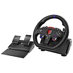 SUBSONIC - Superdrive 270 GT-5 Steering Wheel - PS5 Racing Wheel with Dual Sticks, LED, Pedals and Paddle shifters - 27 cm Diameter, 270° Rotation. For PS5 and PC - Black
