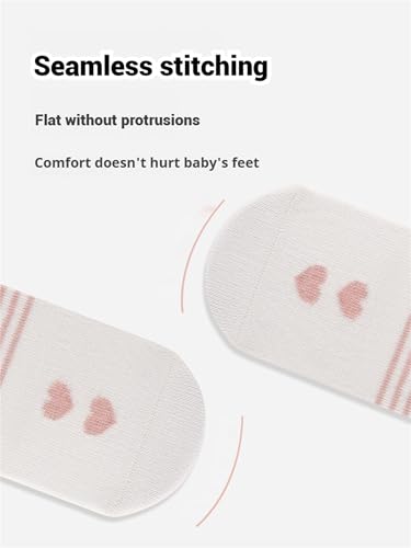 Newborn Baby Knee High Socks Girl Boy Infant Toddler Cotton Uniform Seamless Tube Long Stockings Socks2
