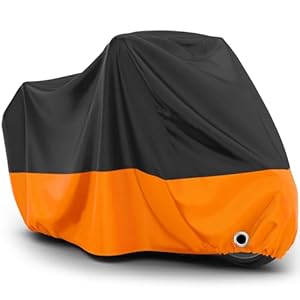 Favoto Motorcycle Cover Waterproof Outdoor - All Season Sun Protection Universal Fit Oxford Cloth With Lock-Holes Rain Snow Dust Proof Fits Up To 86.6&Quot; Motorbikes Vehicle Cover 6 31szcdjgqdl. sl500 . ss300