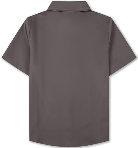 Image of SANGTREE Summer Button Down Shirts Cottn Tops for Men Women Boy Girl