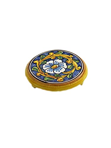 Porte-cafetière céramique anti-chaleur dessous de plat baroque - 4