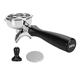 Espresso SiebträGer 58mm Doppelauslauf FüR Kompatibel mit E61-Brühgruppe, Flair 58, ECM, Rocket, Sanremo, Synesso, Slayer Ersatzteile für Espressomaschinen,Griff Aus Eloxiertem Aluminium