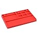 J Concepts 25507 Parts Tray, Rubber Material Red