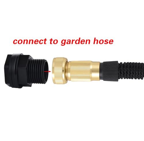 10 Pack Bulkhead Fitting, Garden Hose Threaded 3/4 Inch Male GHT x 1/2 Inch Female NPT Double Threaded Bulkhead Water Tank Connector for Rain Barrels Water Tank Pond Aquarium Tubs Pools Spigot