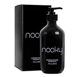 Nooky Lavender Massage Oil. with Essential and Jojoba Oils for Therapeutic Massaging 16 Ounce.