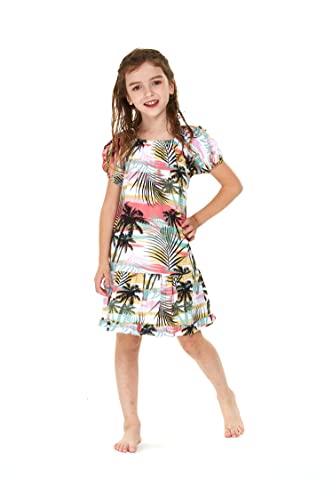 Image of Hawaii Hangover Family Matching Hawaiian Clothes, Neon Sunset Pink | Family Matching Hawaiian Clothes, Neon Sunset Pink, lightweight rayon, machine washable, tropical floral print, luaus