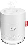 Humidificateur d'Air Bébé, 500ML Mini Humidificateur d'Air Silencieux avec 2 Modes (Continue/Intermittente), humidificateur pour chambre avec lumière de couleur chaude (Blanc)