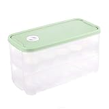 Kitchen Storage Plastic Egg Storage Container for Refrigerator, Fridge Storage Organizer Bin Egg...