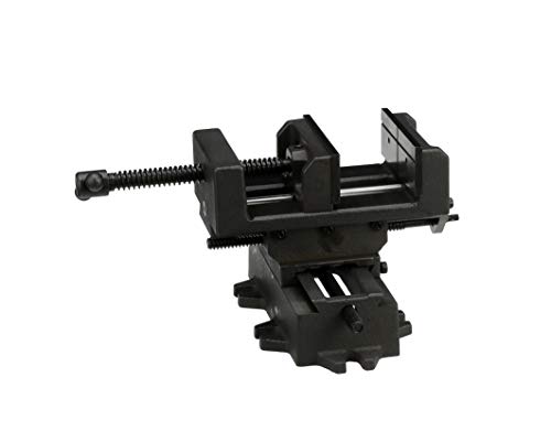 image for HHIP 3900-2704 Heavy Duty Cross Slide Vise, Metric Dial, Base is 8