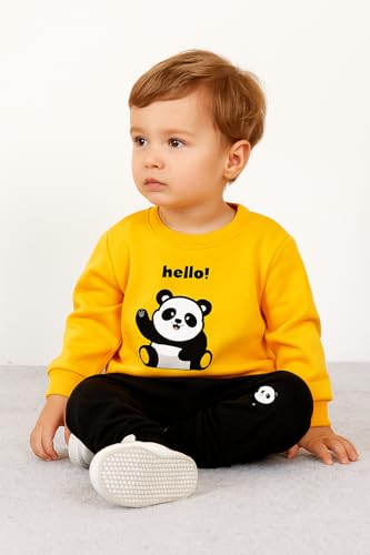 Image of NOVA BLOOM Kids Clothes for Boys | Cotton Printed Sweatshirt and Pants Set, Lightweight Breathable Kids Dress Boy Outfit, Comfortable Baby Boy Dress for Summer and Winter Wear