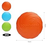 3 Stück Frisbee Hund Gummi 15cm Dog Disc Hundefrisbee Hunde Frisbee Scheibe für Werfen & Fangen, Target Bodentarget Hund Hundespielzeug Frisbees zum Apportieren für Hundetraining und Spielspaß