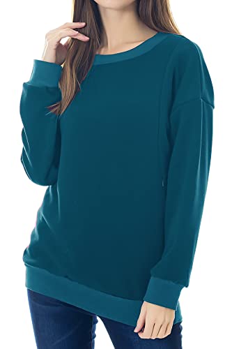 Image of Smallshow Fleece Maternity Nursing Sweatshirt Long Sleeve Breastfeeding Tops