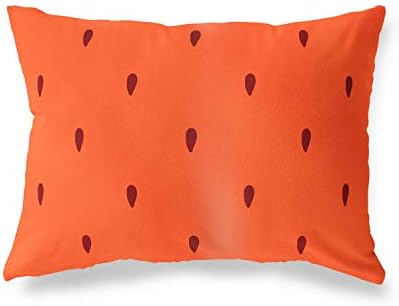 Le Jardin du Lin Kissenbezug Zierkissenbezug Orange-Bordeaux Kissenbezug, Für Bett, Auto, Sofa, Haus, Wohnzimmer, Schlafzimmer, Dekoration, 45x60 Cm - Entworfen und hergestellt in der Türkei