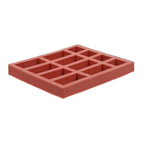 ULTECHNOVO - ULTECHNOVO Moule en Silicone Flexible à Briques Miniatures 12 Pièces 8 Briques Longues pour Modélisme Bricolage Décoration Gâteau et Construction Maquettes Compatible Plâtre Ciment et Argile