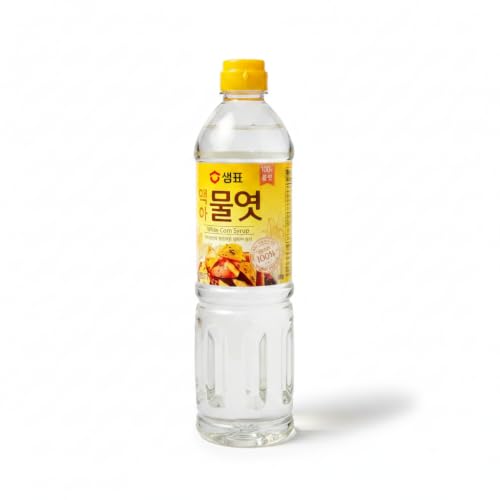 Jarabe de Maíz Blanco (White Corn Syrup) 1,2 kg - Sirope Coreano para Repostería, Glaseados y Cocina Asiática - Endulzante Líquido con Tapón Dosificador - NEXU