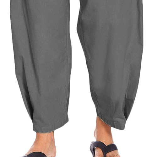 Pantalones Capri Harem Casual con Bolsillos miniatura 3