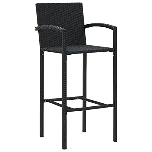 Chaises de comptoir en polyrotin imperméable pour bar et bistrot