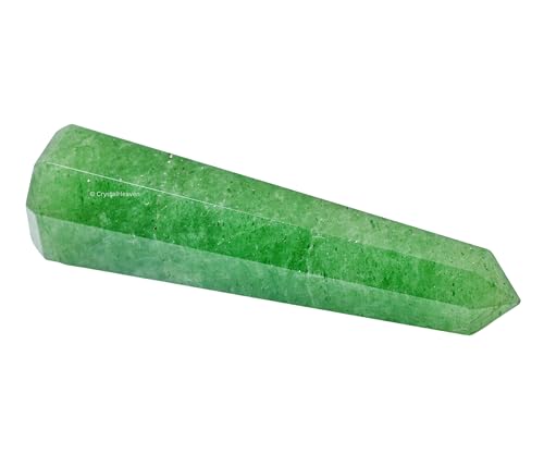 Image of Crystal Heaven Certified Green Strawberry Quartz Crystal Tower Obelisk Point For Chakra, Healing And Balancing - Aaa Grade Original Certified Gemstone Agate For Reiki Meditation Yoga Spiritual (3-4 Inches)