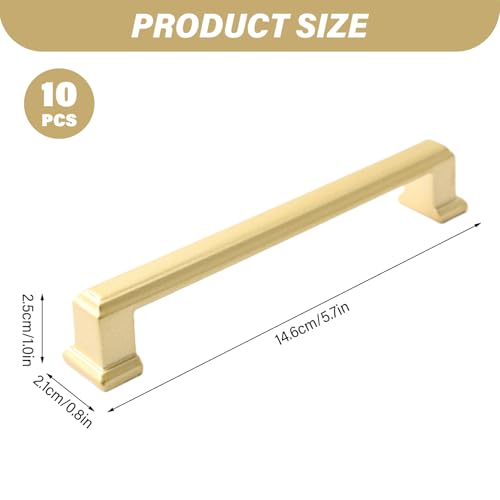 Tirones de gabinete de oro de 5 pulgadas con tornillos para hardware de casa 3