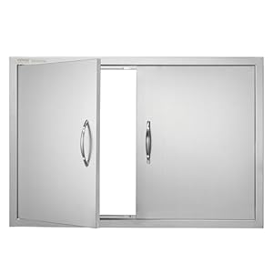 VEVOR BBQ Double Door, 35W x 24H In...