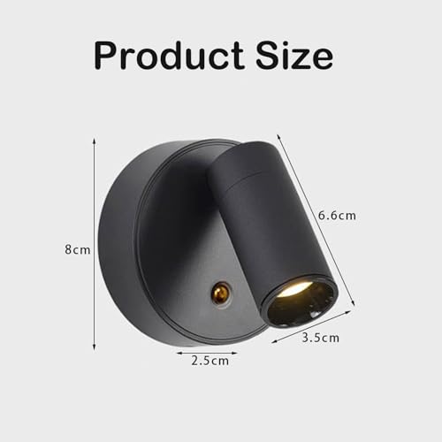 Image of Spot Lights Indoor, Rechargeable Plant Spotlight Indoor, 360 Rotate Wireless LED Uplighting, Battery Powered Ceiling Spotlight for Artwork Painting Tree Plant Picture Lights Wall Light (Black)