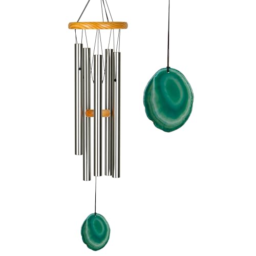 Woodstock Chimes Signature Collection, Woodstock Celtic Chime, Agate 24'' Wind Chime, World Music Wind Chimes for Outdoor, Patio, Home or Garden Décor for St Patricks Day Decorations (WCCS)