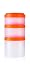 BlenderBottle ProStak Twist n' Lock Storage Jars 4-Piece Expansion Pak, Clear/Orange