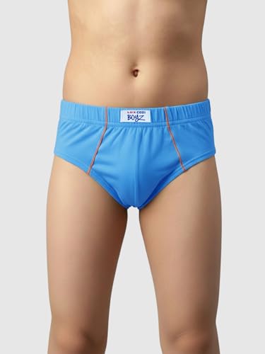 Image of Lux Cozi Boy's Super Combed Cotton Inner Elastic Solid Brief with Ultra Soft Waistband | Brief for Kids | Pack of 4