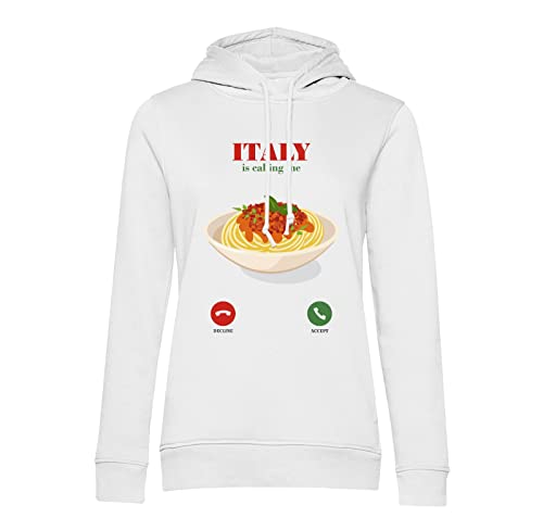 Sweat à capuche Italia fini les vêtements ennuyeux pour manger des spaghetti