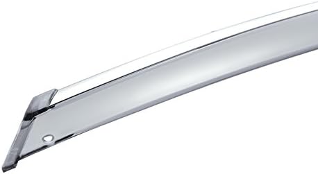 WellVisors Window Visors Wind Deflectors Compatible with Lexus 2015-2021 NX200T NX300 with Chrome Trim Rain Guards 3-847LX019